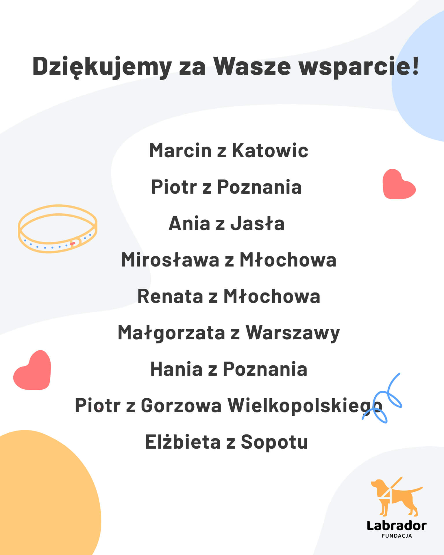 Dziękujemy, że nas wspieracie!