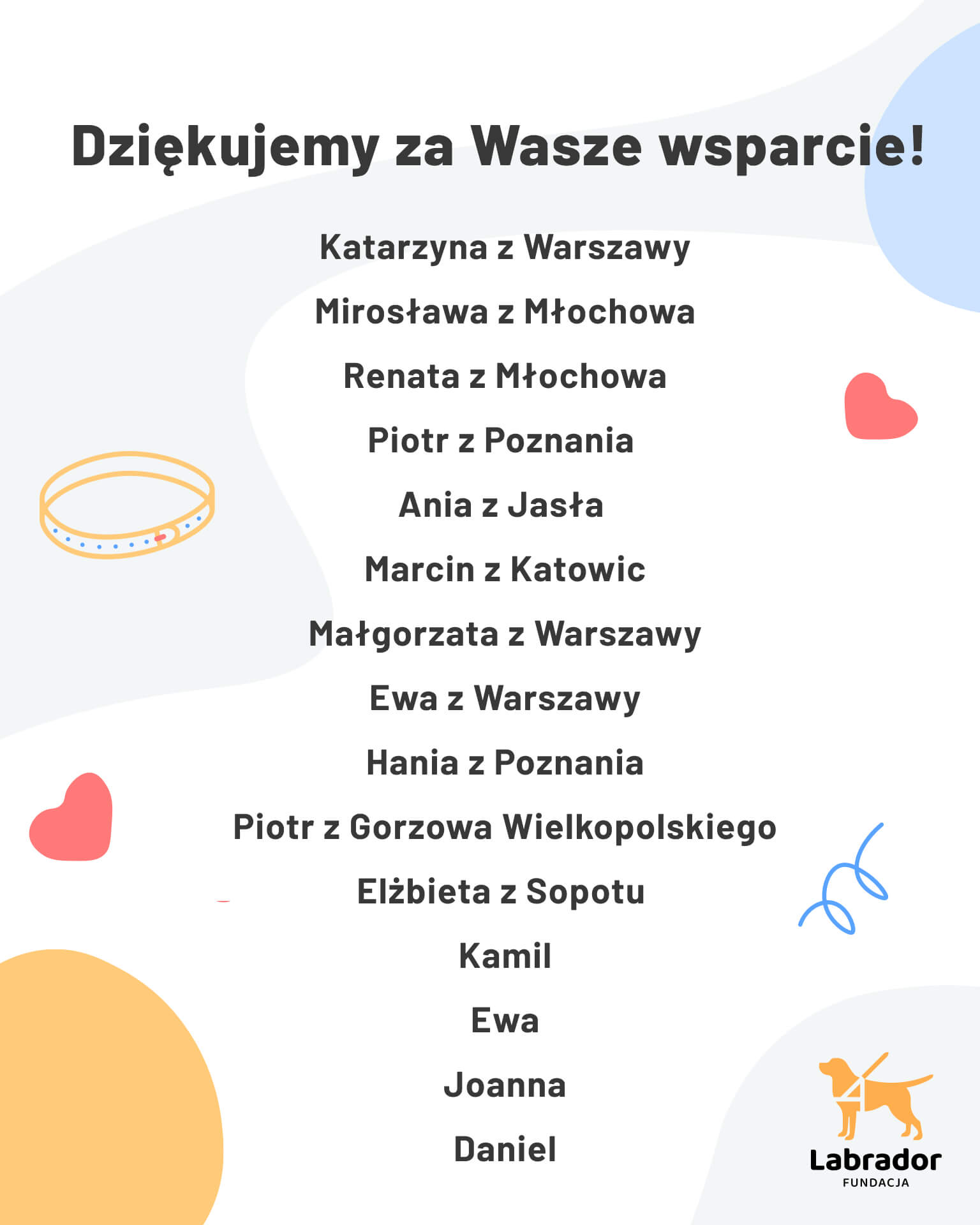 Dziękujemy, że nas wspieracie!