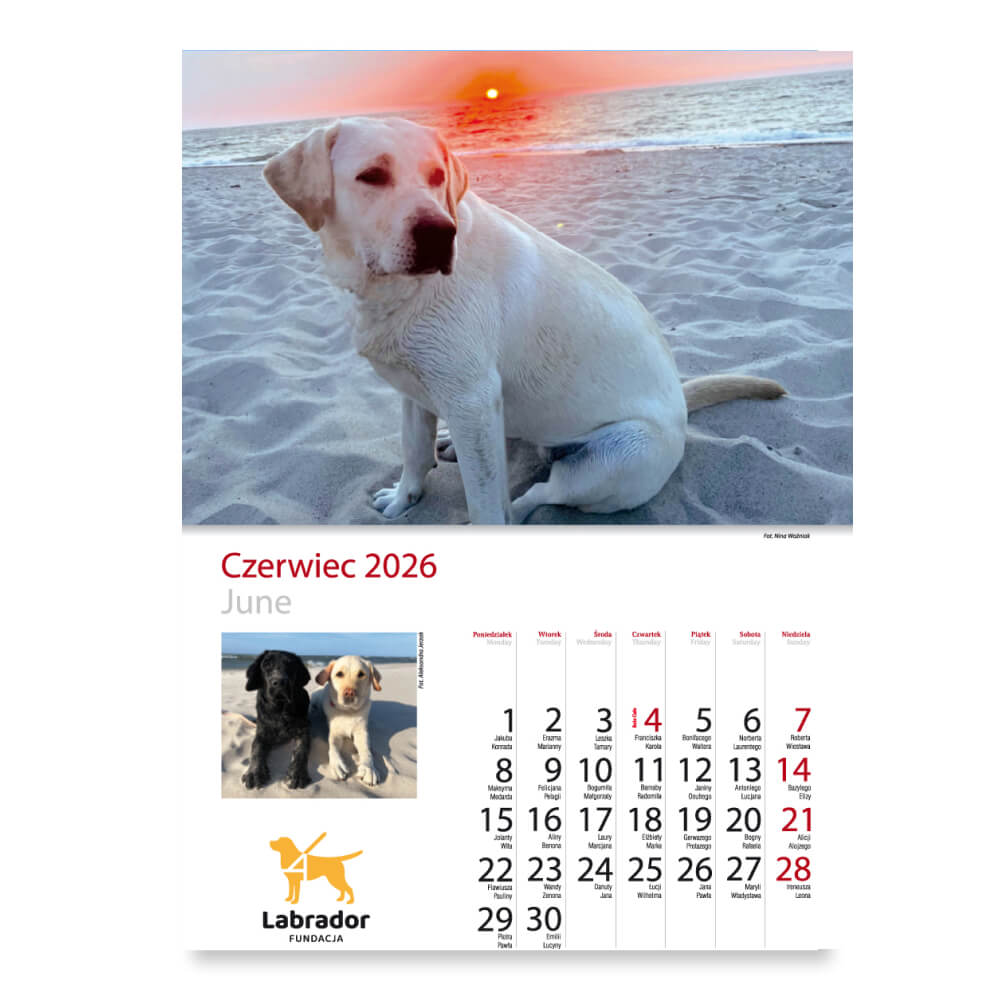 Kalendarz - miesiąc czerwiec