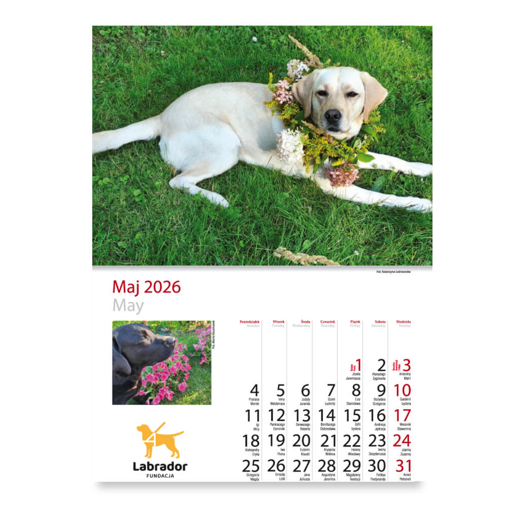 Kalendarz - miesiąc maj