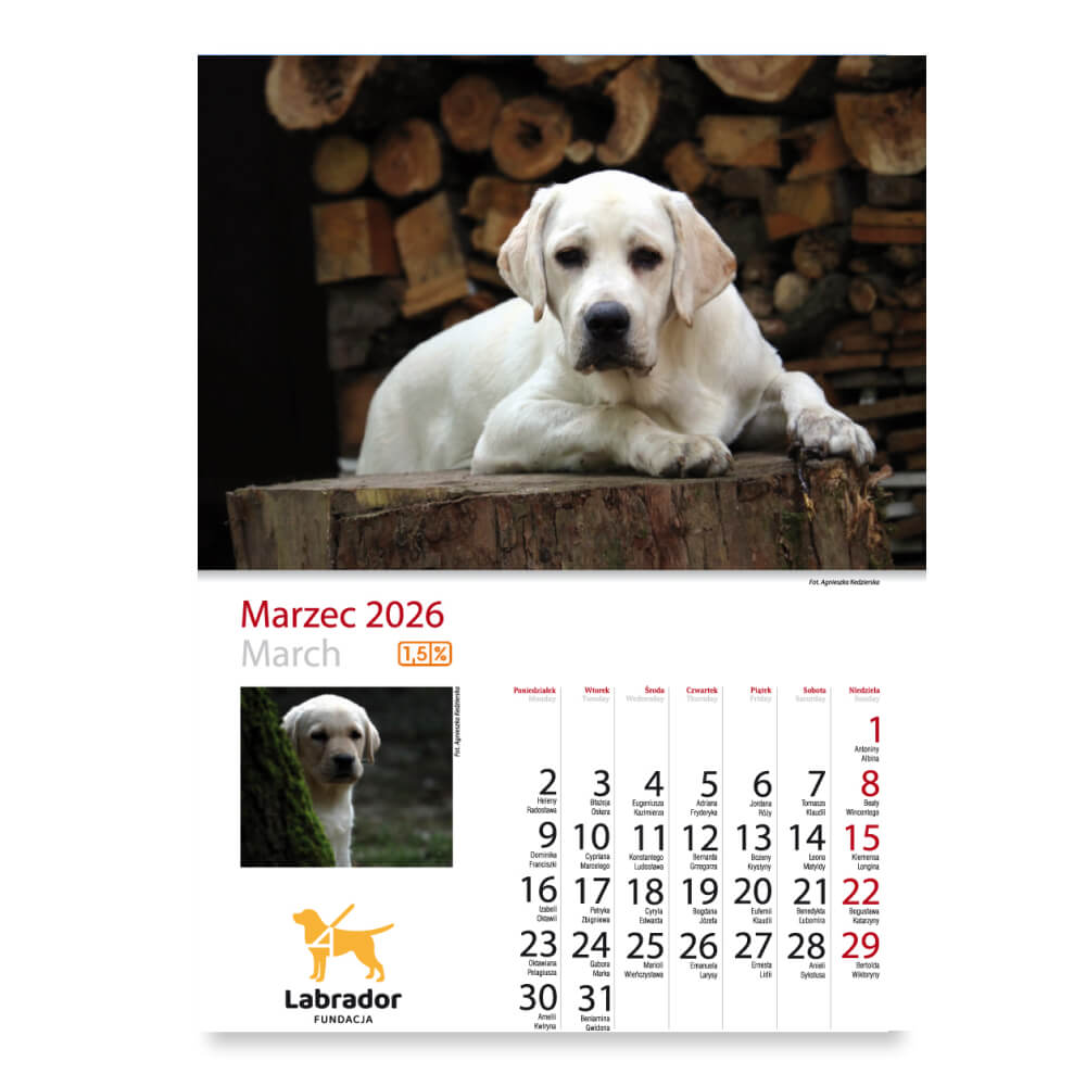 Kalendarz - miesiąc marzec